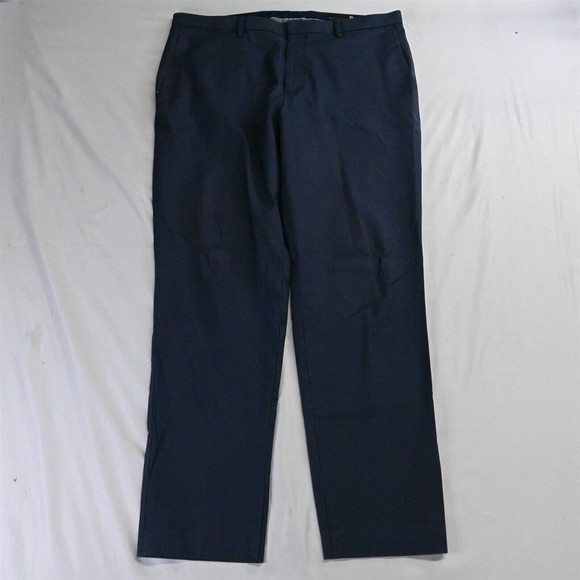 Banana Republic 36 x 34 Navy Blue Woven Non Iron‎ Slim Fit Dress Pants - Picture 1 of 5